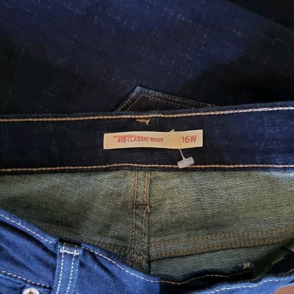 Levi's 415 Classic Boot Cut Sculpt Hypersoft Women Stretch Denim Jeans Size 16W - Picture 8 of 16